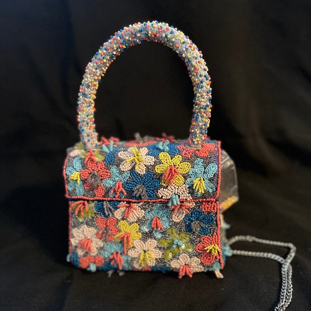 The Samara Bag - Anthropologie - BLUE MOTIF